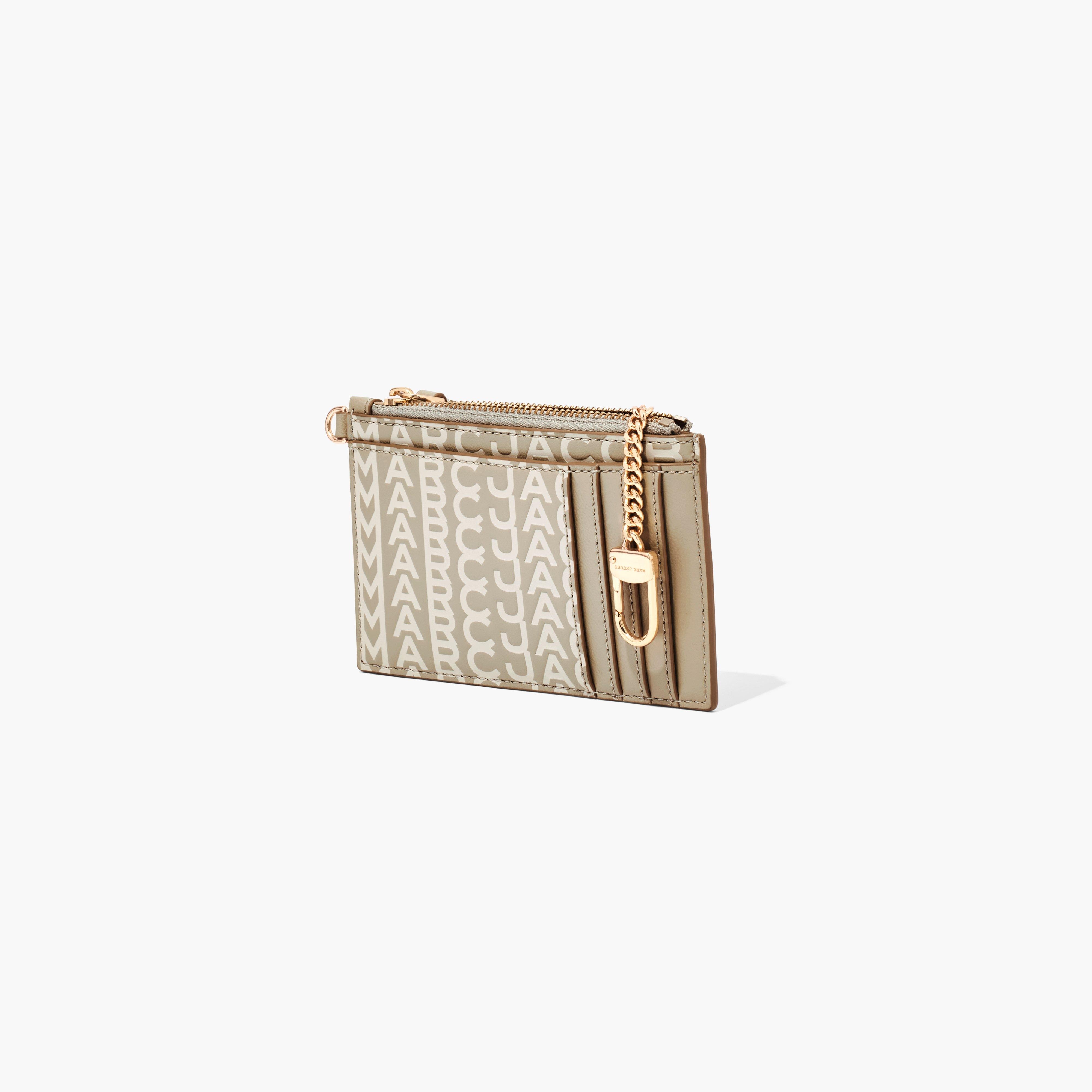 THE MONOGRAM LEATHER TOP ZIP WRISTLET - 4