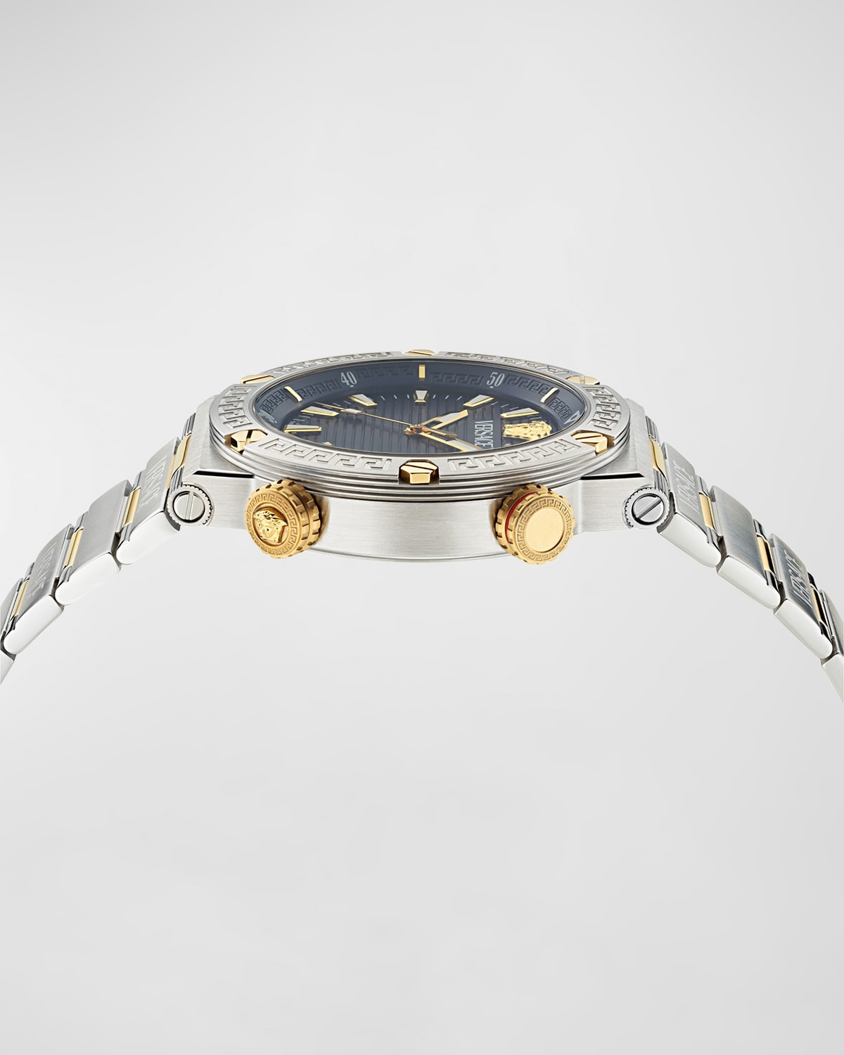 Men's Greca Logo Two-Tone Bracelet Watch, 43mm - 3