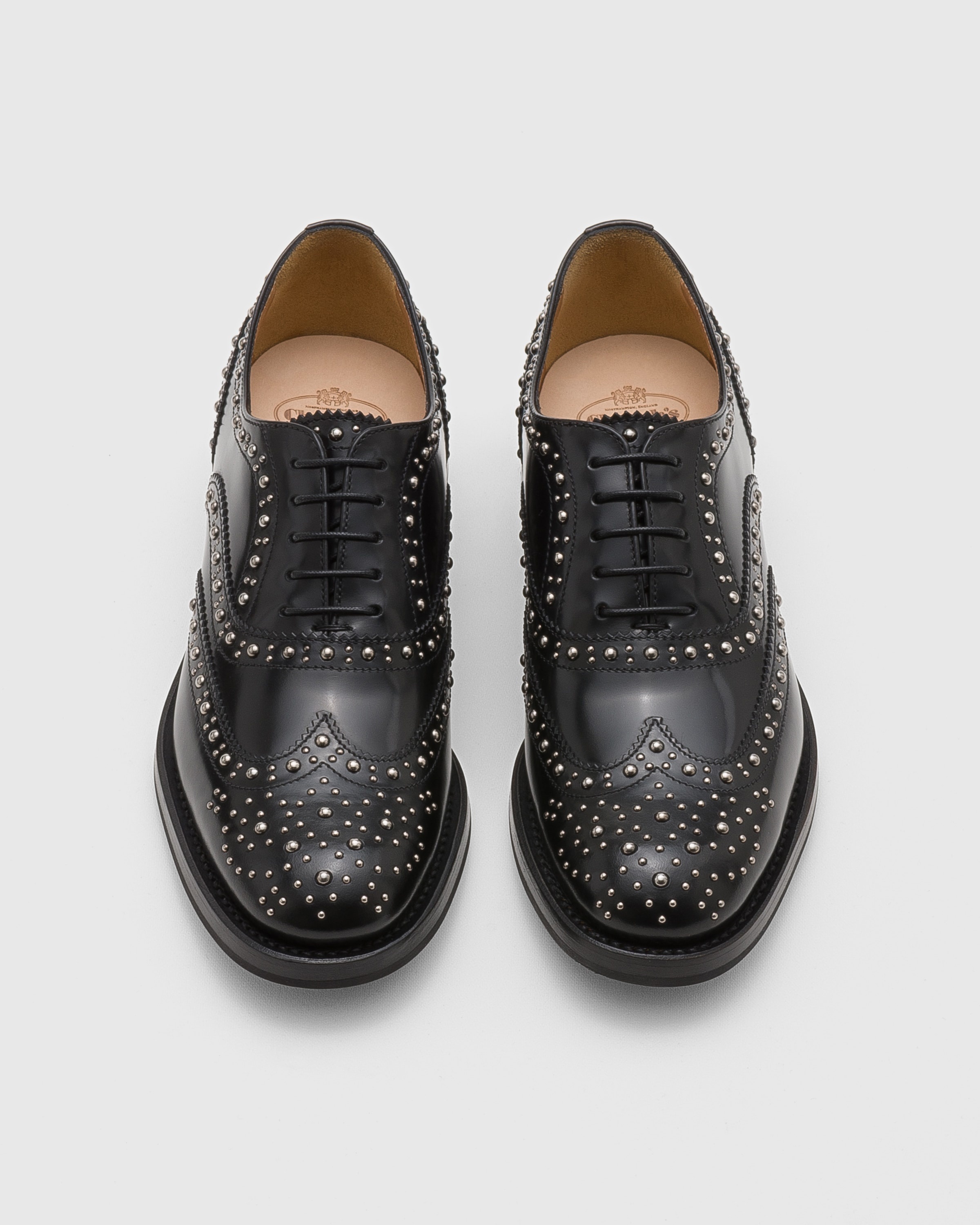 Polished Binder Oxford Brogue with Studs - 5
