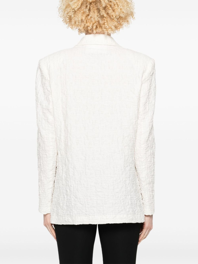 crinkled shoulder-pads blazer 4