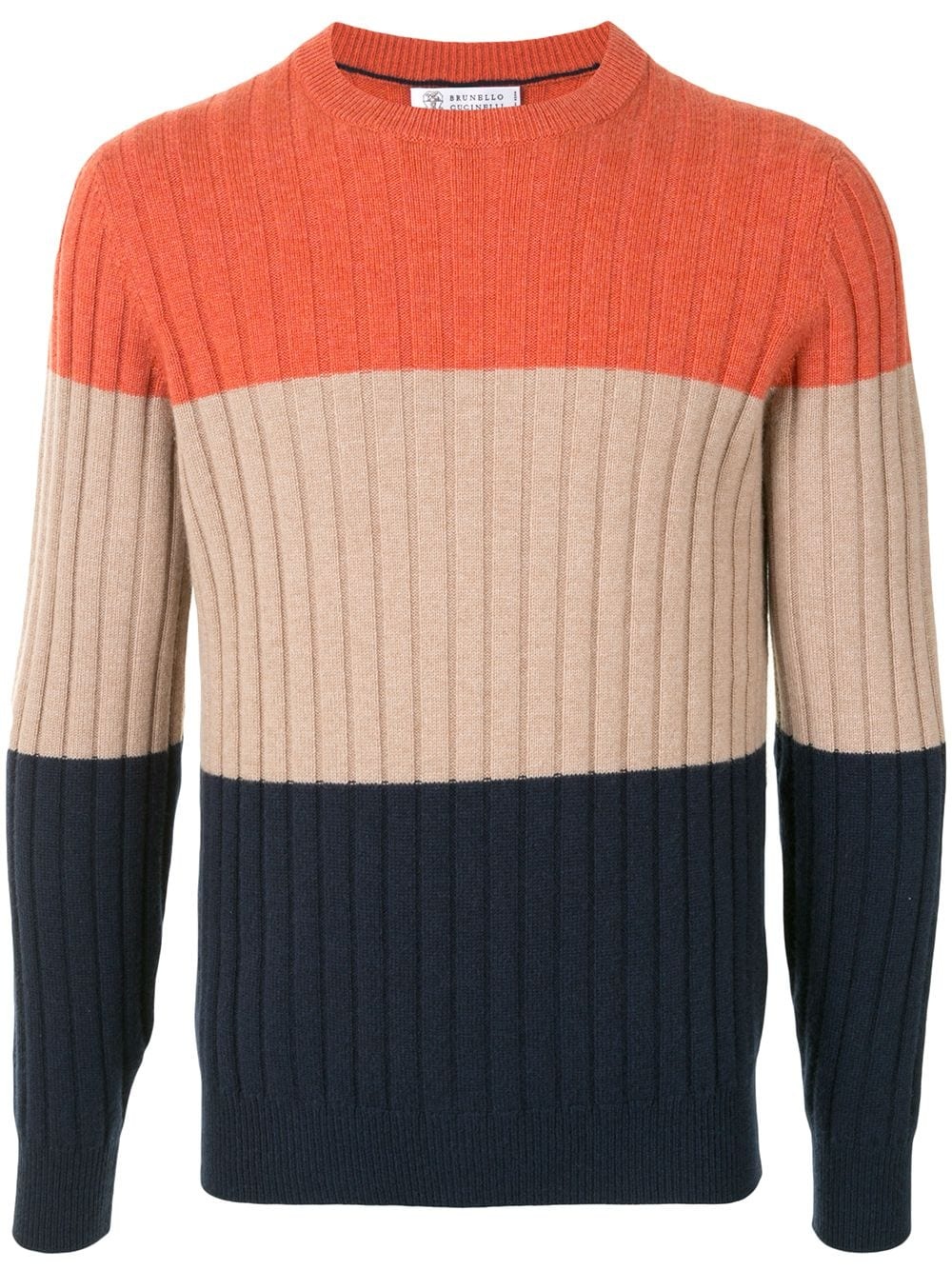 colour-block cashmere jumper - 1