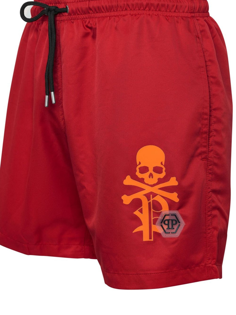 PHILIPP PLEIN logo-print swim shorts outlook