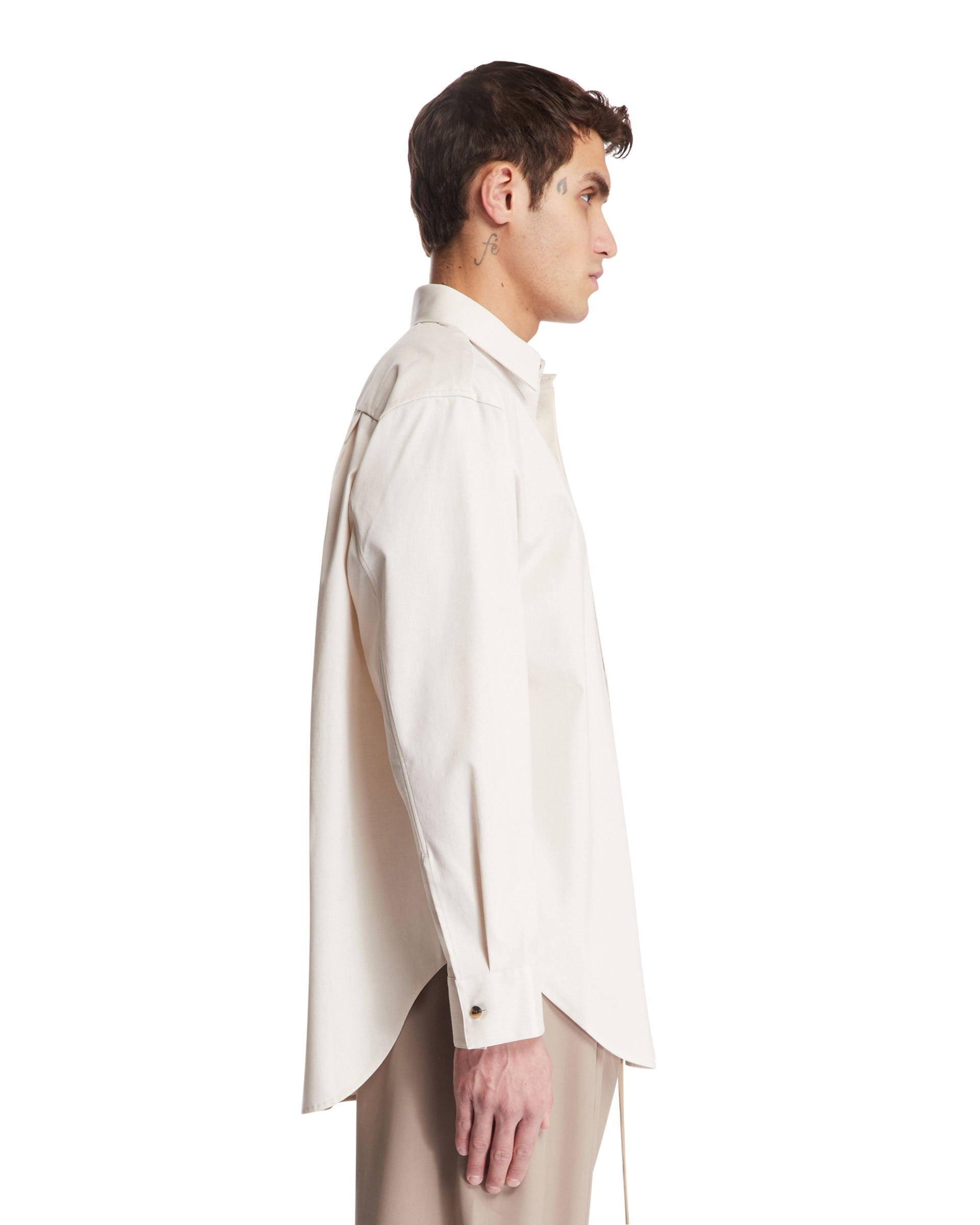 Beige Long Sleeve Shirt - 5