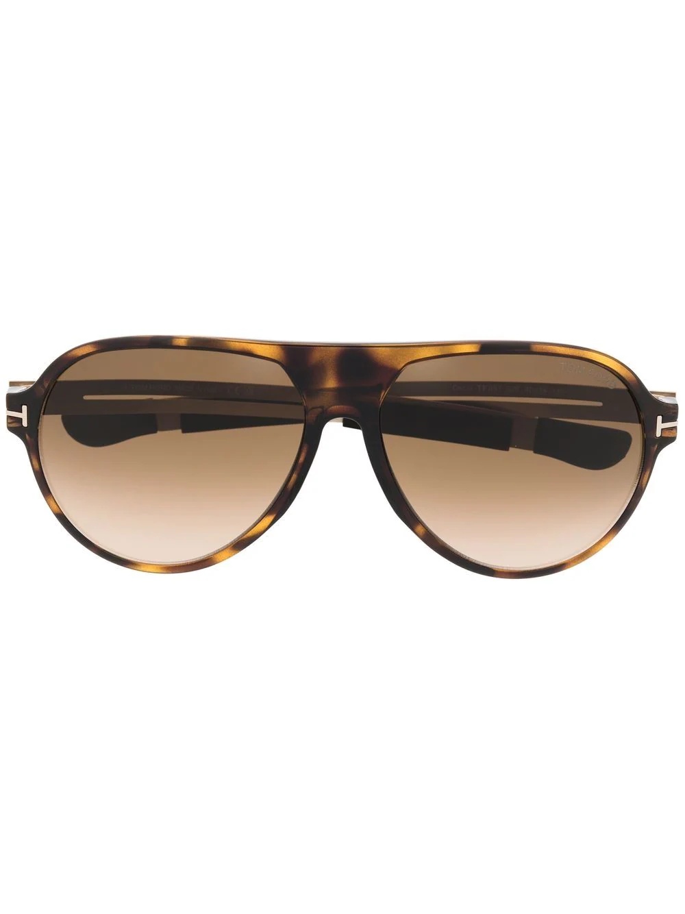 tortoiseshell aviator sunglasses - 1