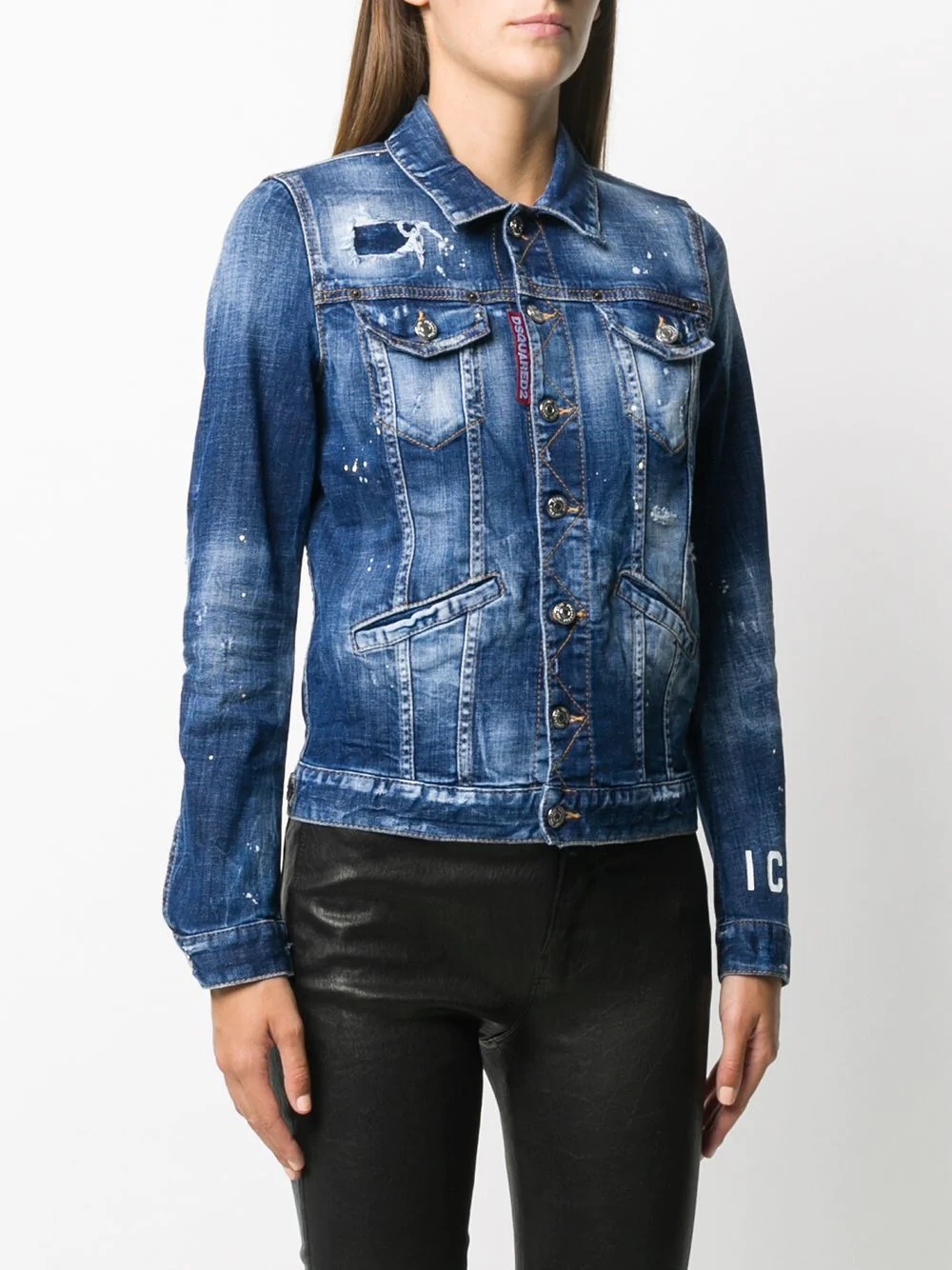 Icon distressed denim jacket - 3