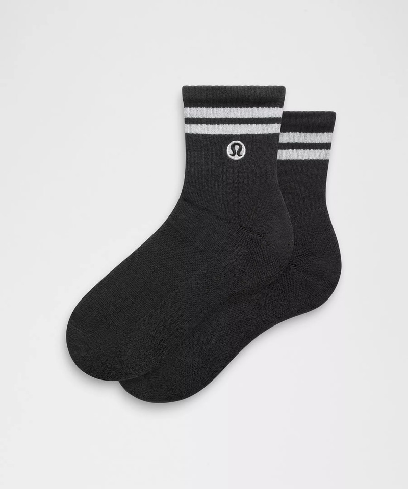Unisex Daily Essential Quarter Socks *Stripe 1