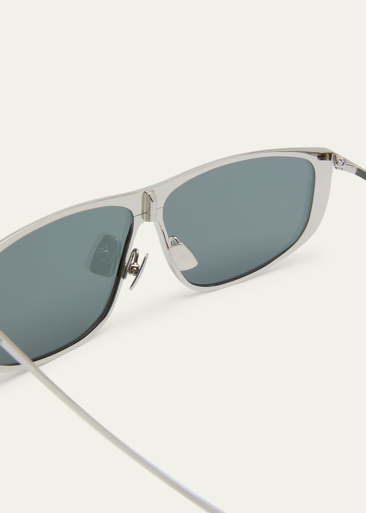 Luna Mirrored Zinc Alloy Shield Sunglasses - 4