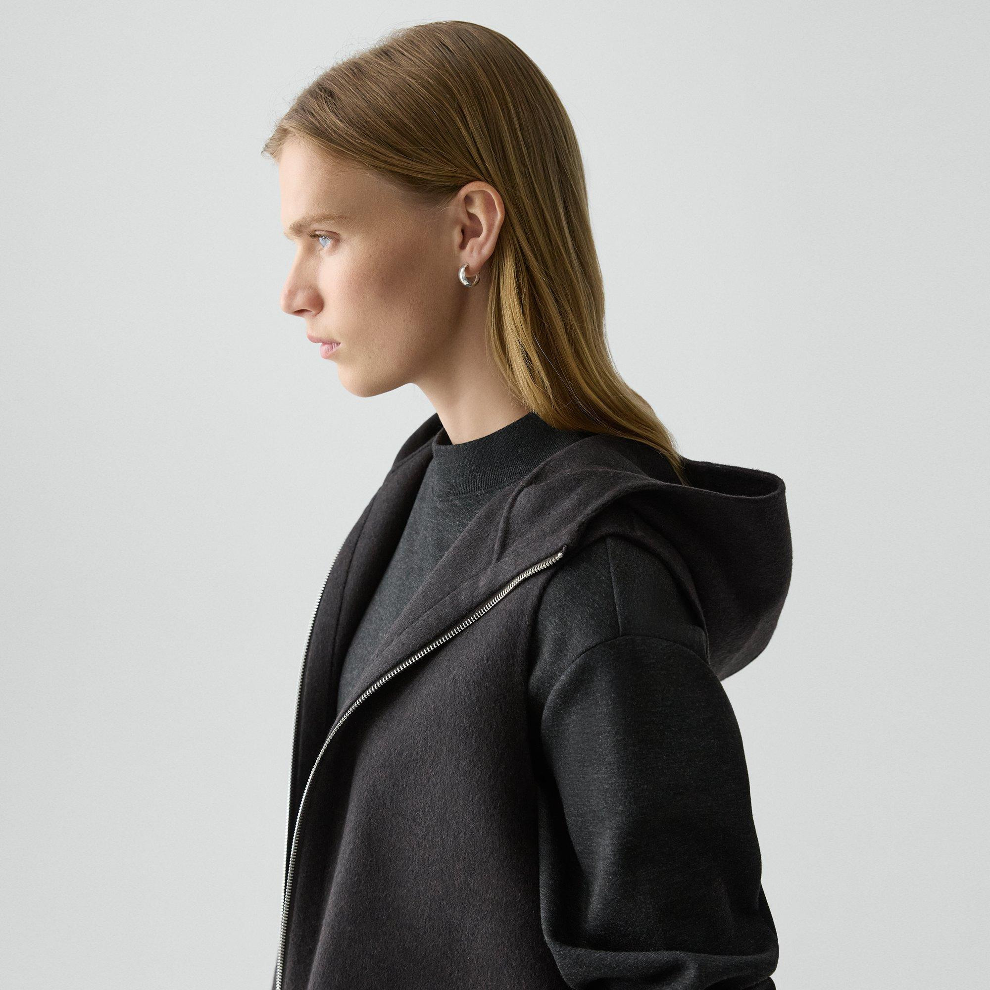 Hooded Vest in Double-Face Wool-Cashmere - 5