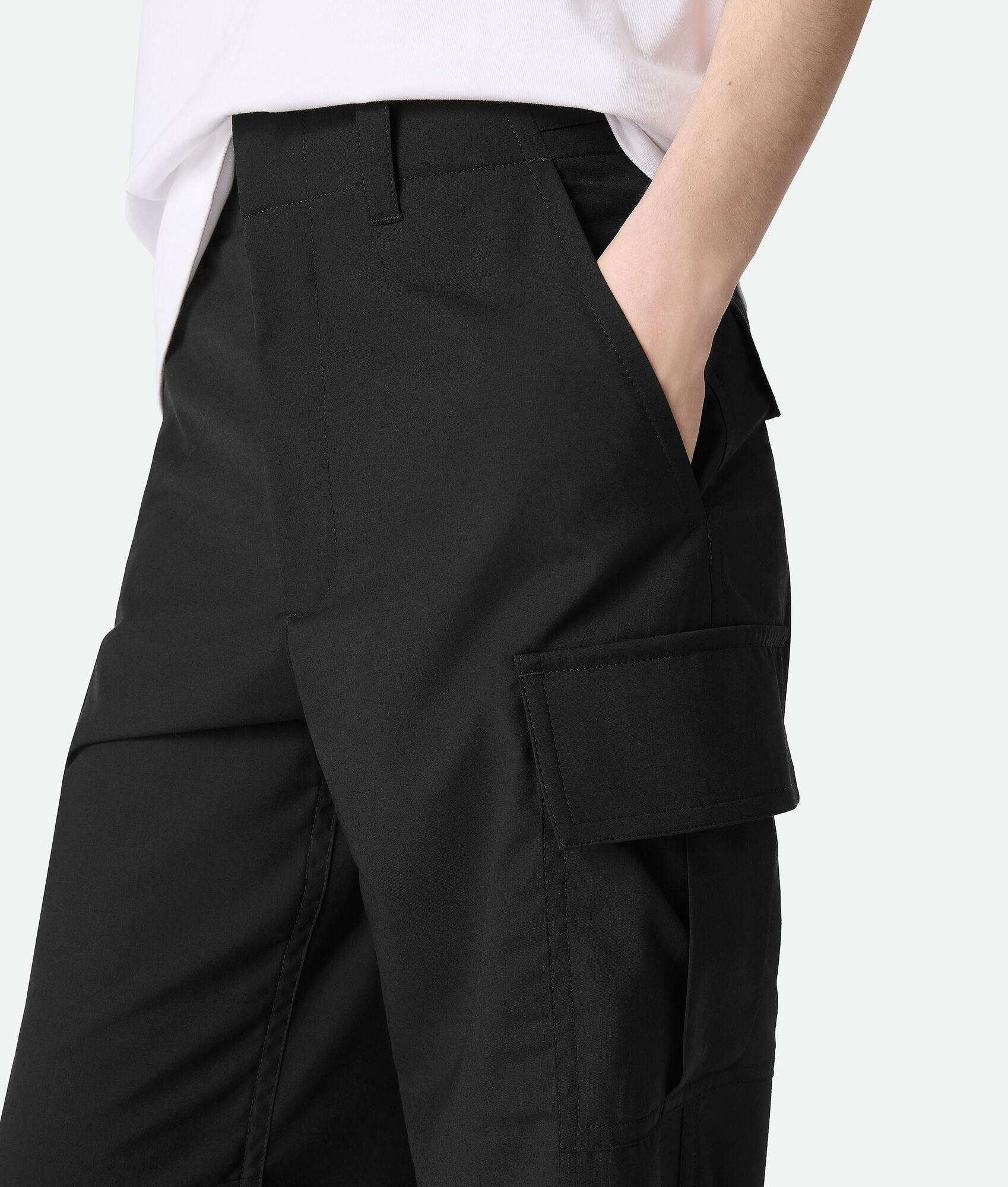 Fine Wool Cargo Pants - 5