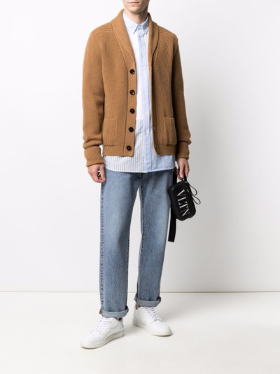 TOM FORD shawl-laped cashmere cardigan outlook