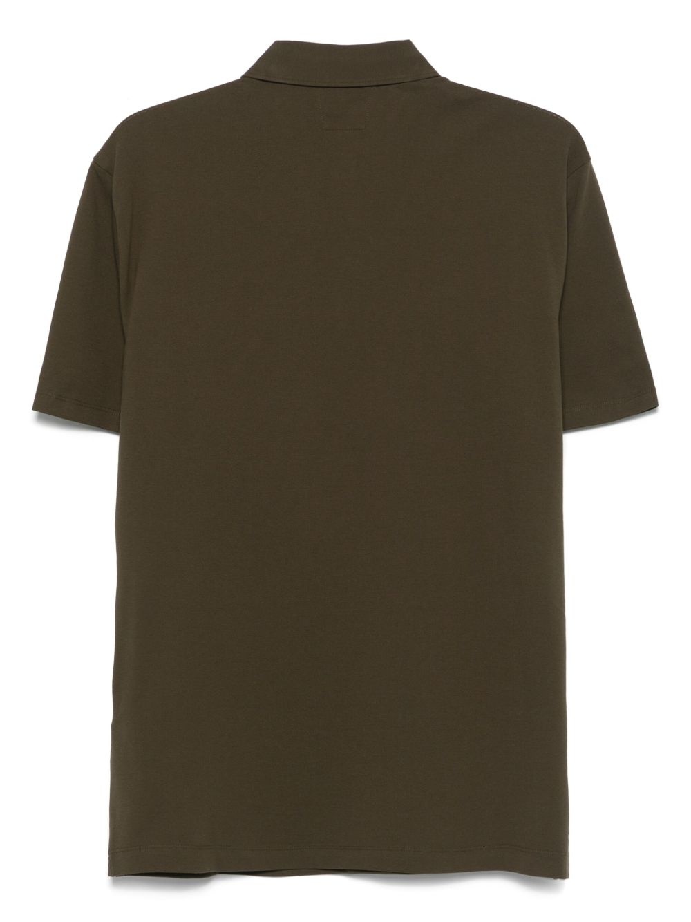 logo-patch polo shirt - 2