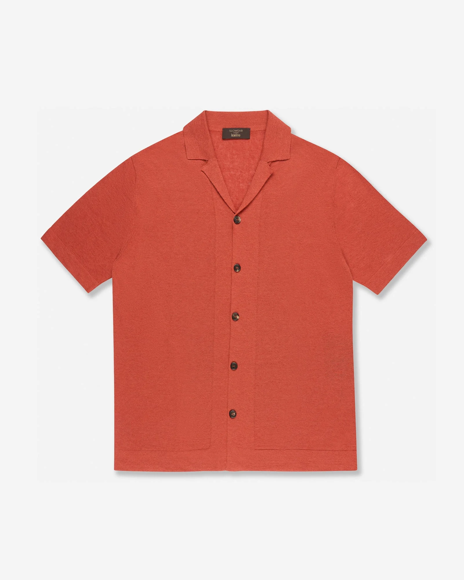 Regular fit linen and cotton shirt - 1