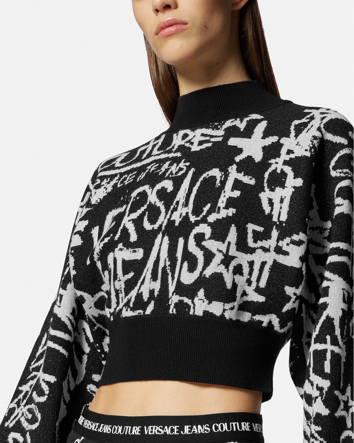 Graffiti Crop Sweater - 5