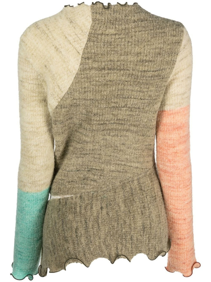 Andersson Bell colour-block fitted jumper outlook