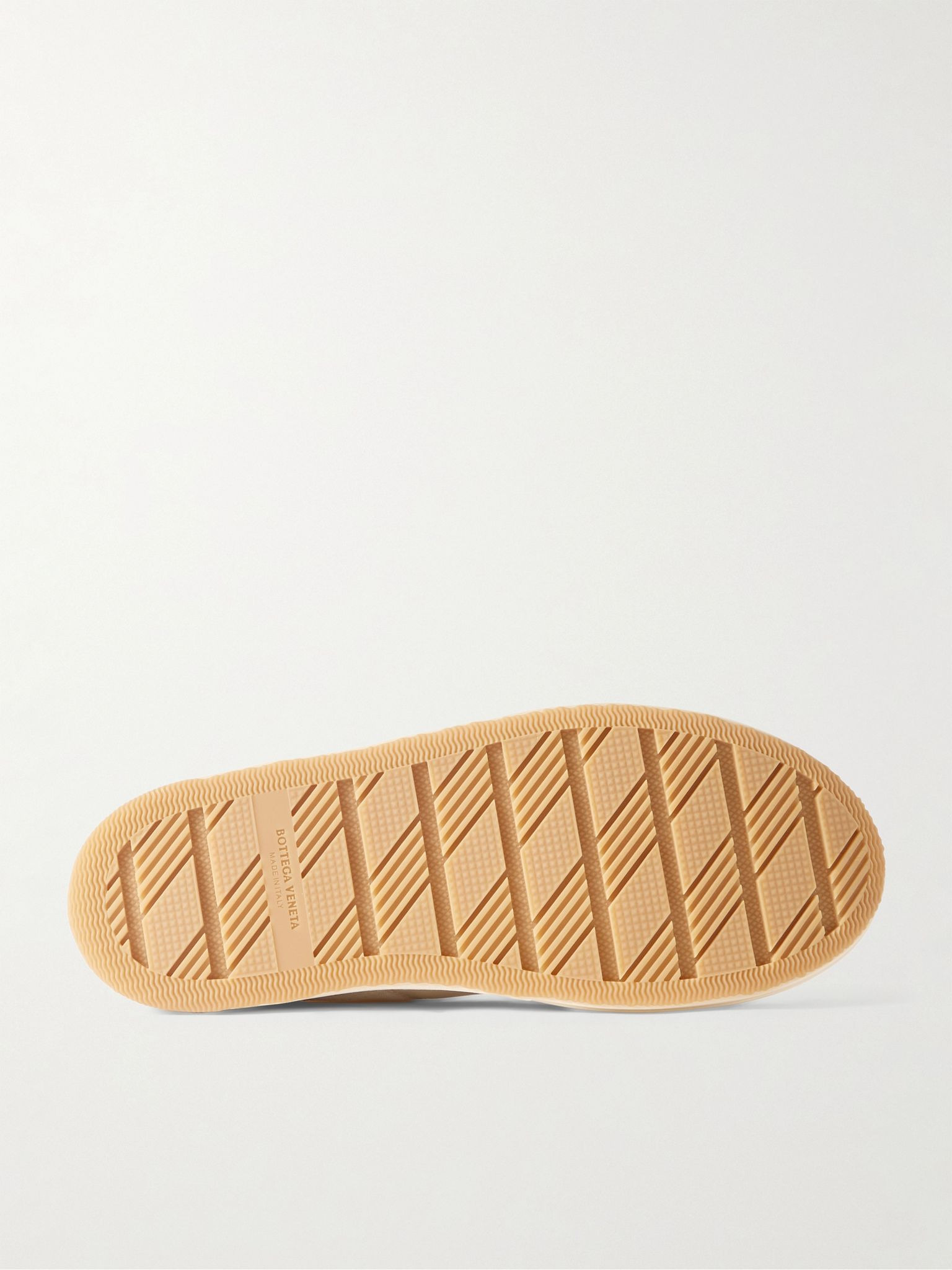 Logo-Appliquéd Leather-Trimmed Canvas Sneakers White - 3