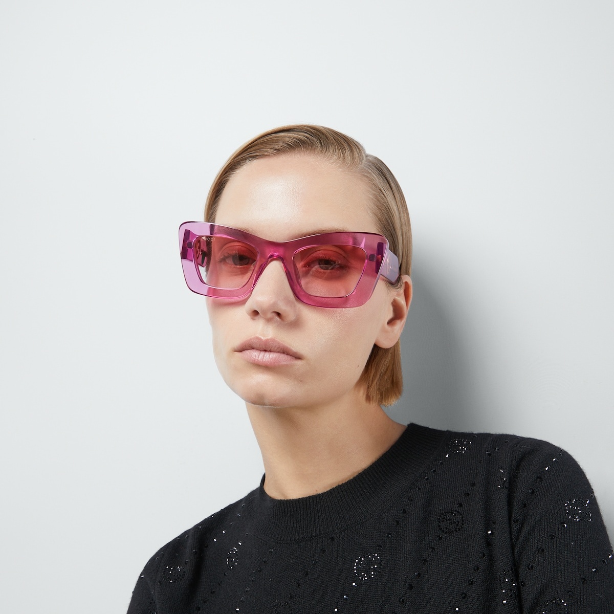 Cat-eye frame sunglasses - 3