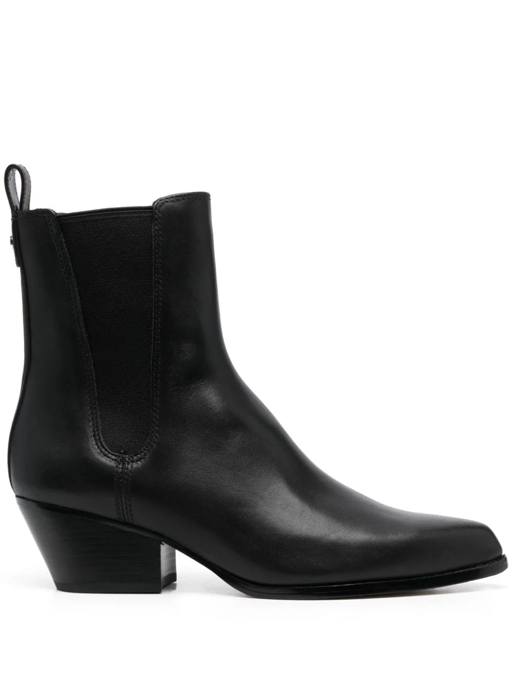 pointed-toe leather ankle boots - 1