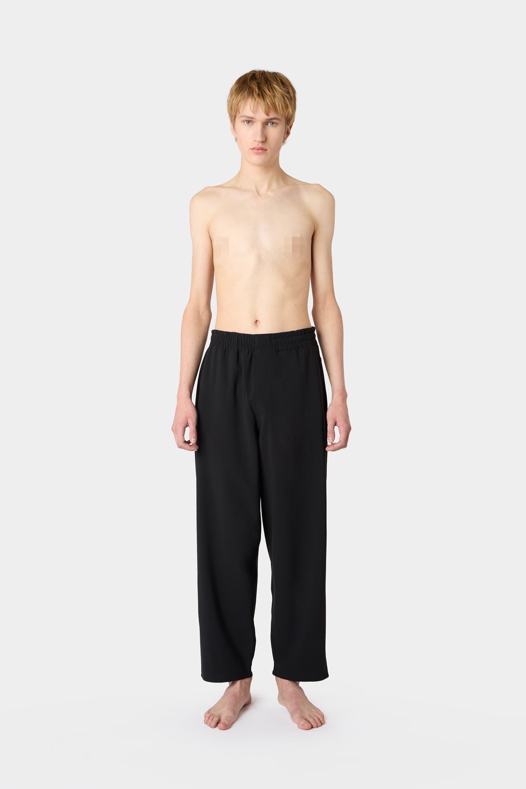 ELASTIC PANTS / black - 4