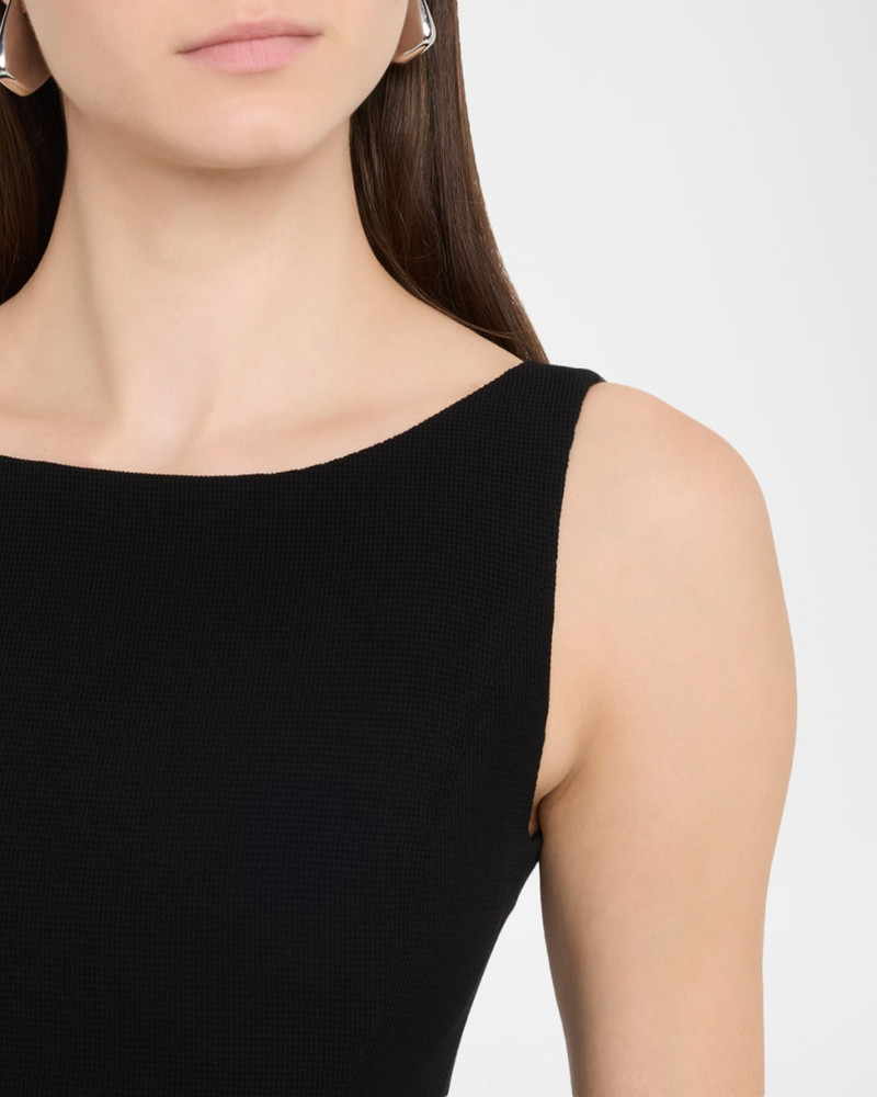 Sleeveless High-Neck Waffle Dress 5