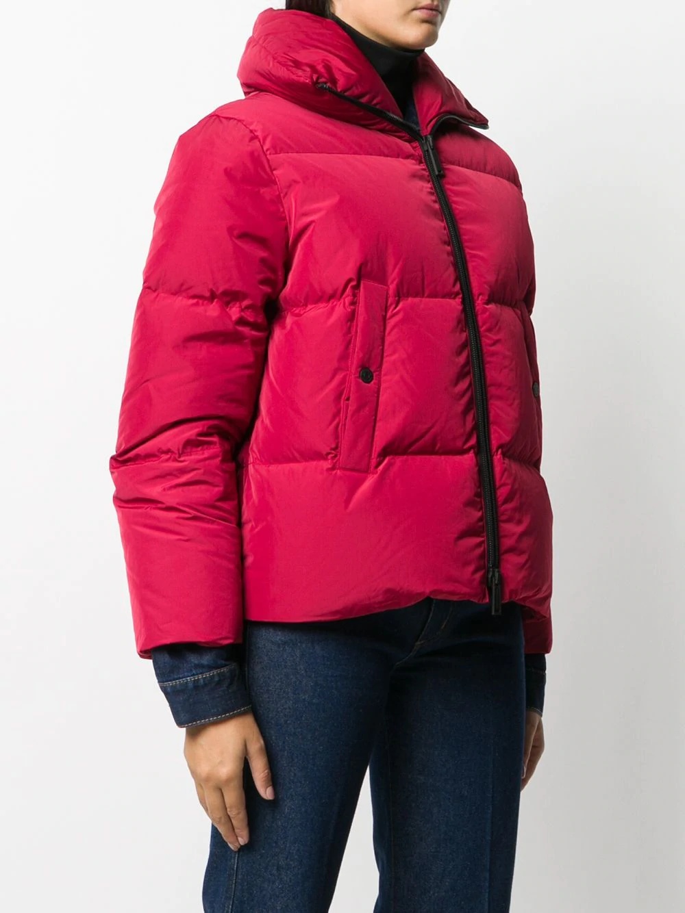 quilted zipped puffer jacket - 3