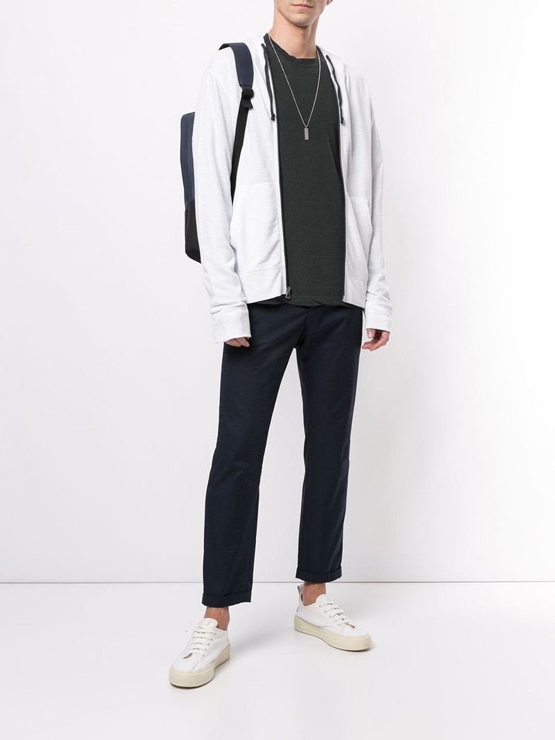 JAMES PERSE plain zipped hoodie outlook