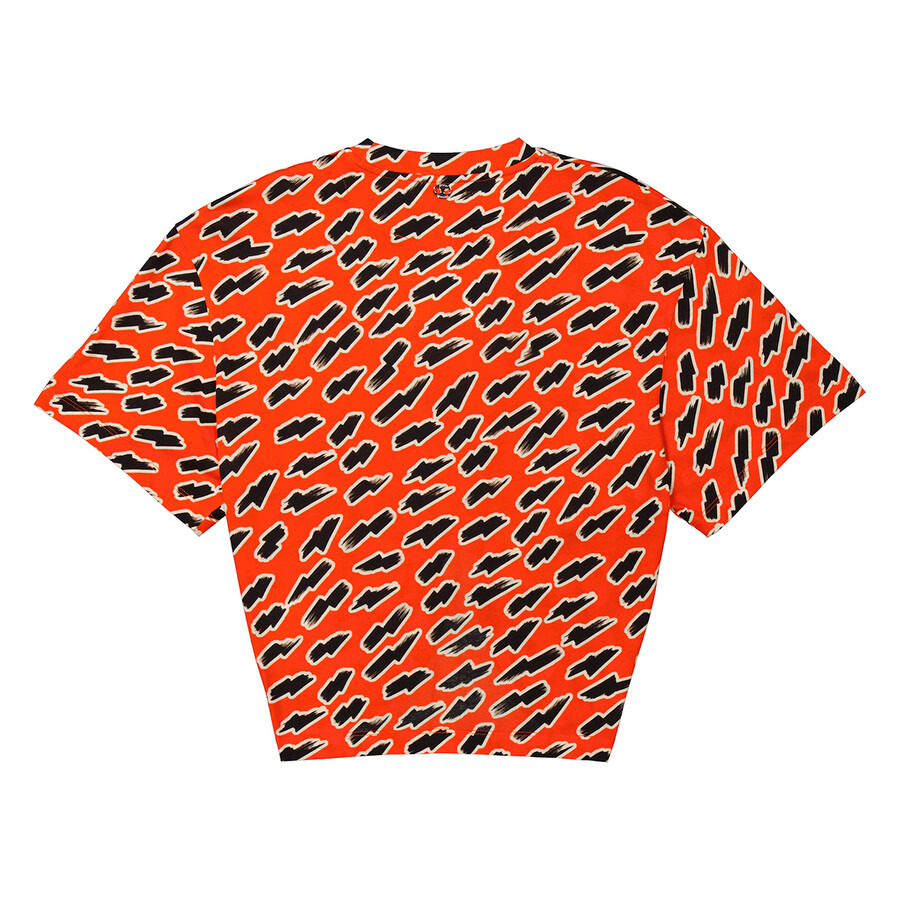 Rabanne Ladies Red Flash Haut Short-Sleeve Top - 2