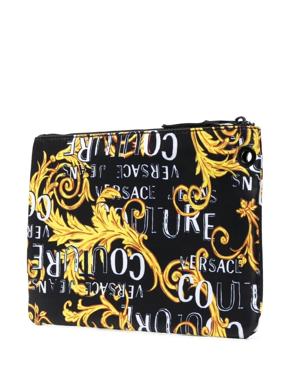 logo-print clutch bag - 3