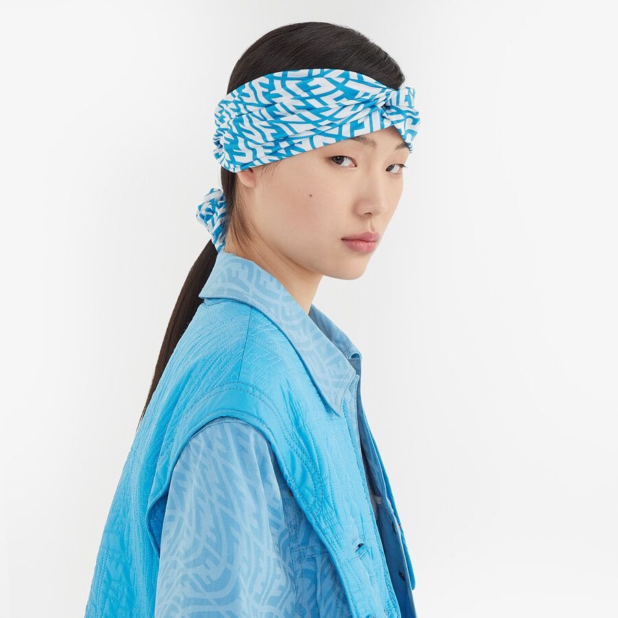 Light blue Lycra® hair set - 4