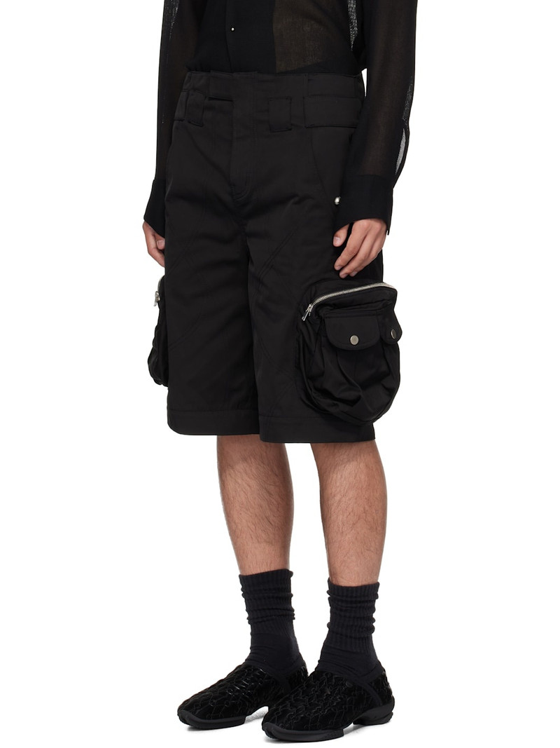 FFFPOSTALSERVICE Black Diffraction Convertible Cargo Pants outlook