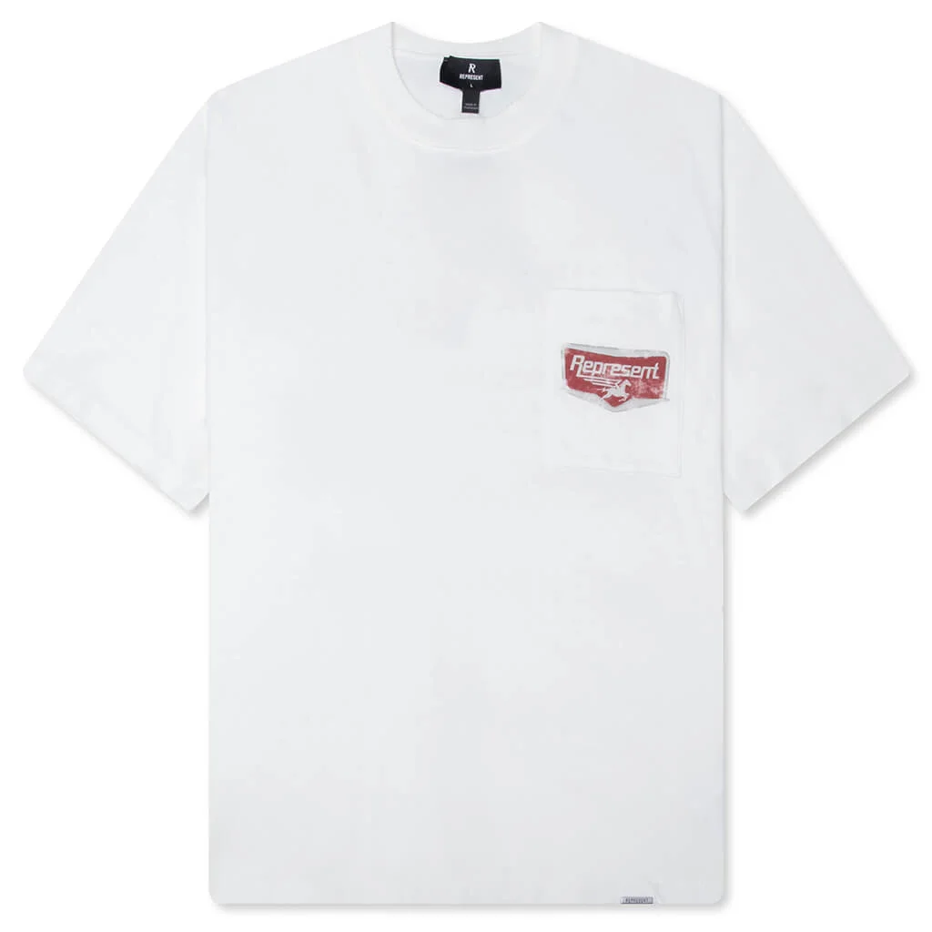NOTHING FASTER T-SHIRT - FLAT WHITE - 1