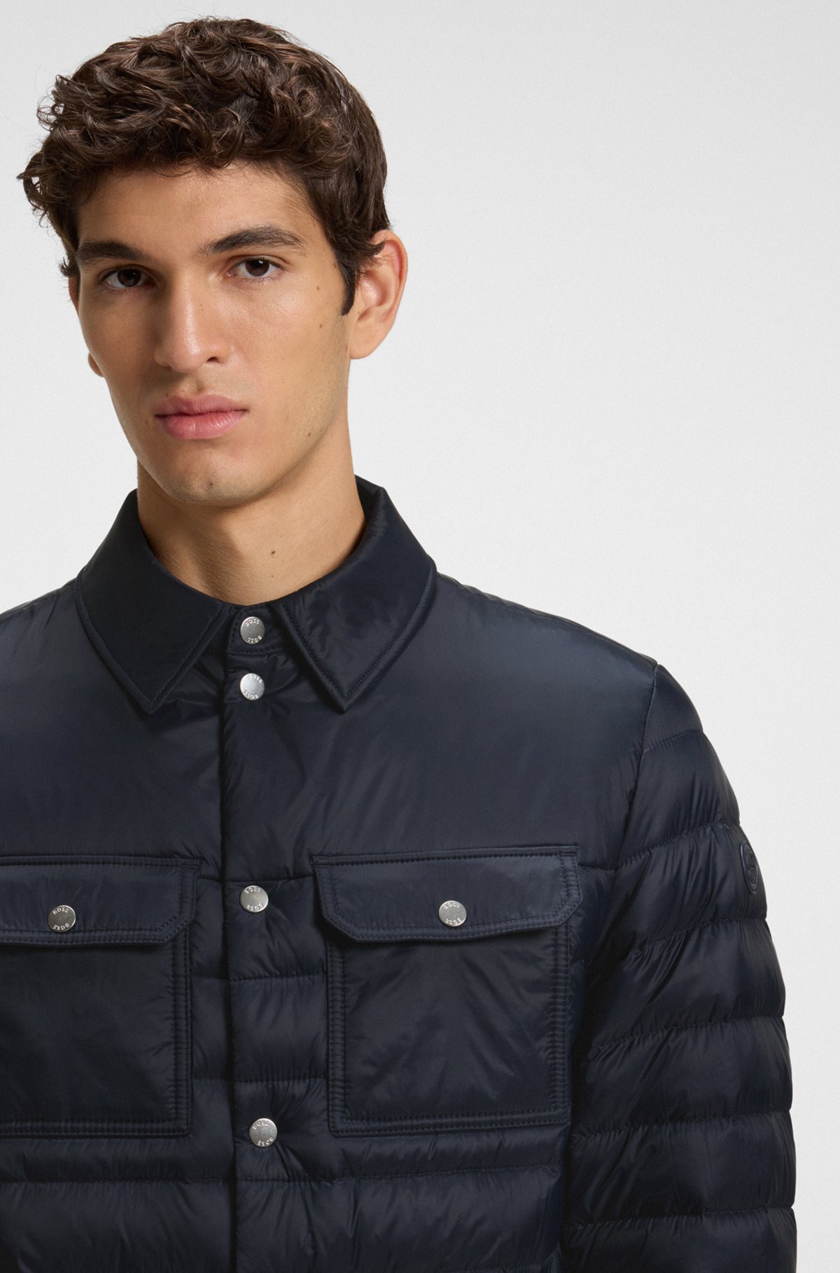 WATER-REPELLENT DOWN JACKET WITH STRETCH INSERTS - 5