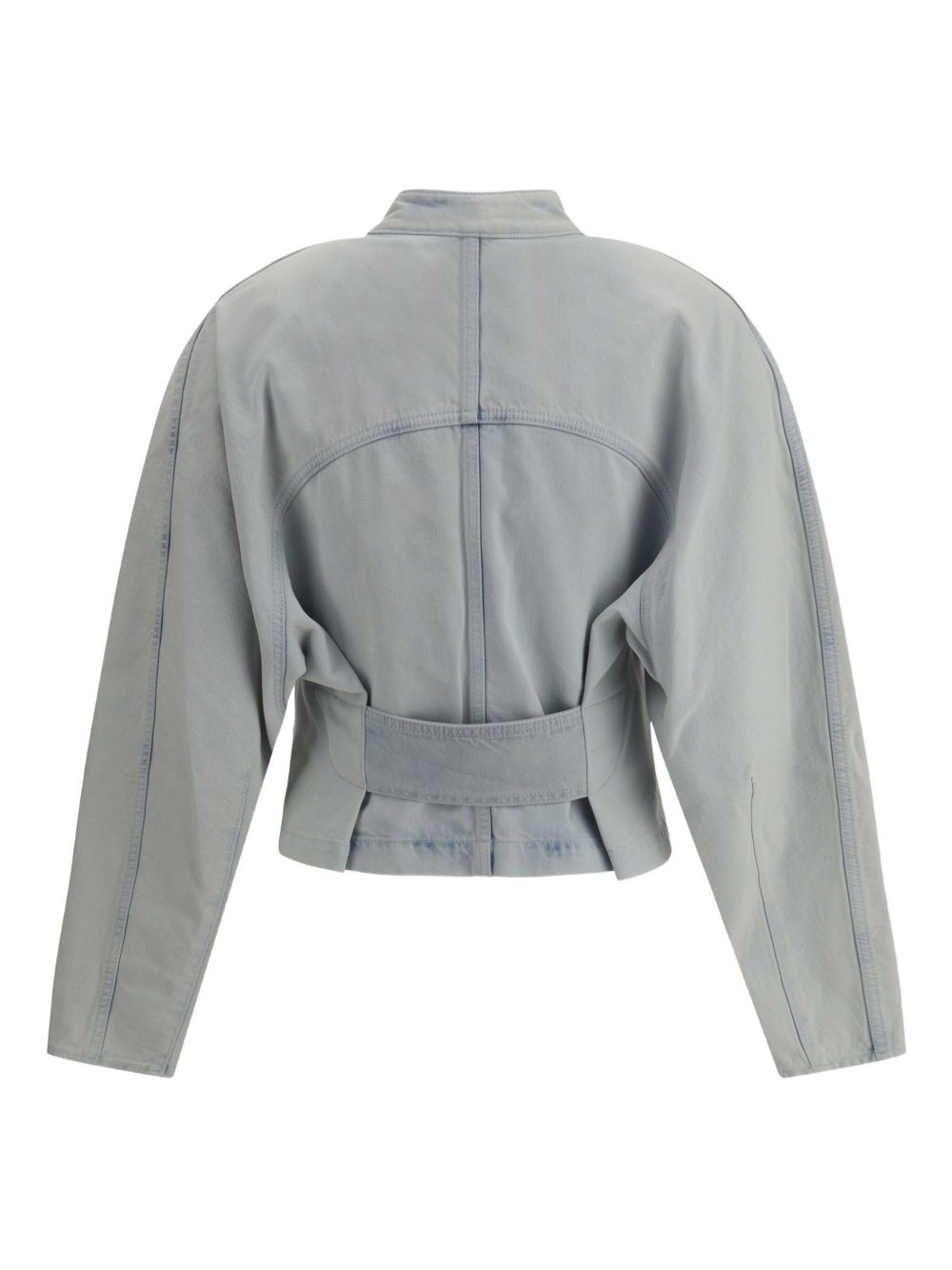 belted zip-front jacket - 3