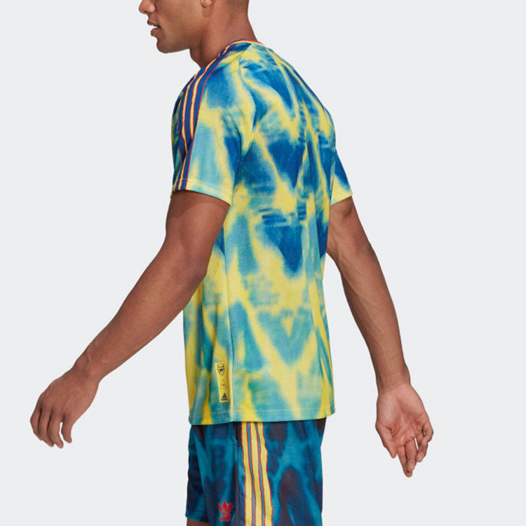 adidas x Human Race Arsenal Jersey 'Eqt Yellow Collegiate Navy' GJ9082 - 5
