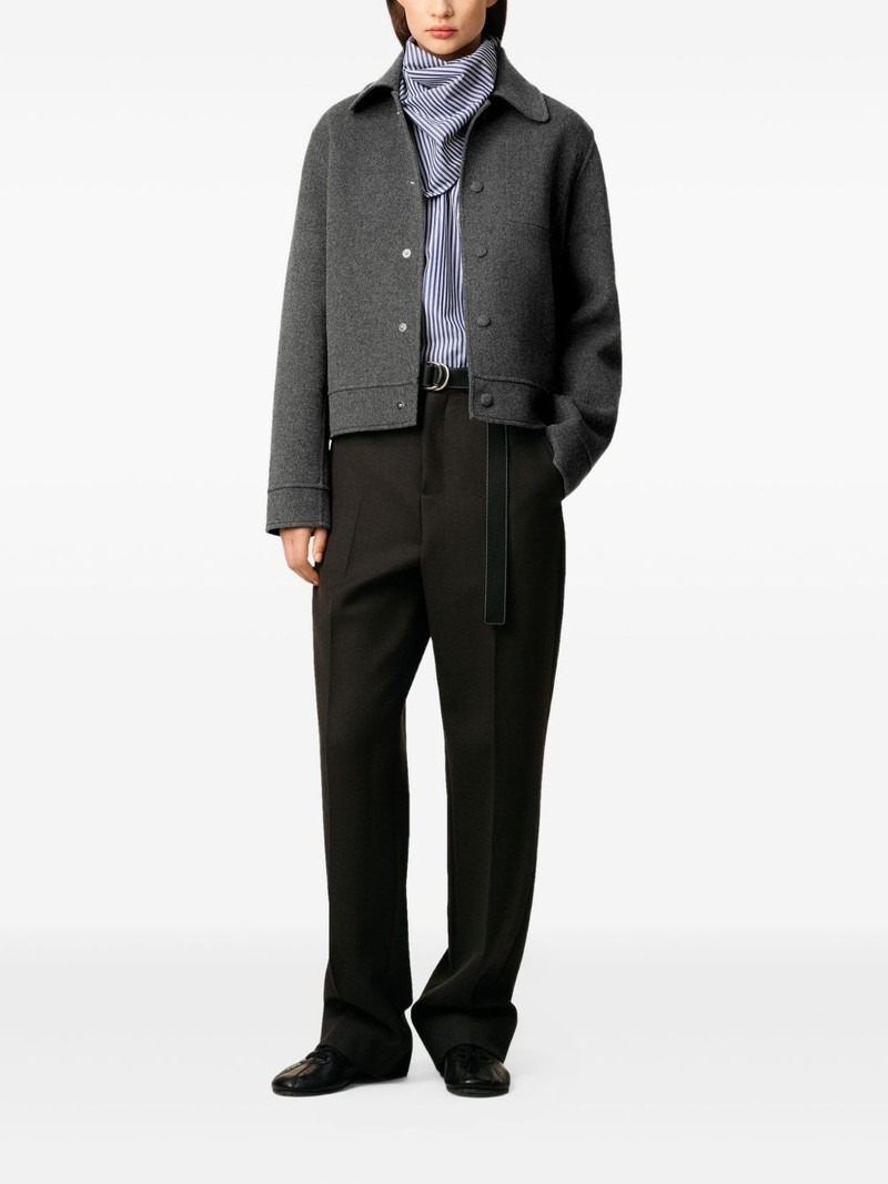AMI Paris buttoned boxy jacket outlook