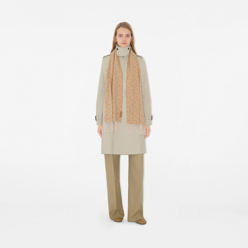 Burberry B Charm Cashmere Scarf outlook