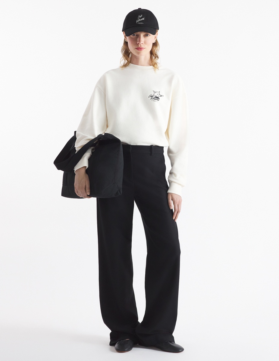 CAFE KITSUNE FOX RELAXED SWEATSHIRT - 2