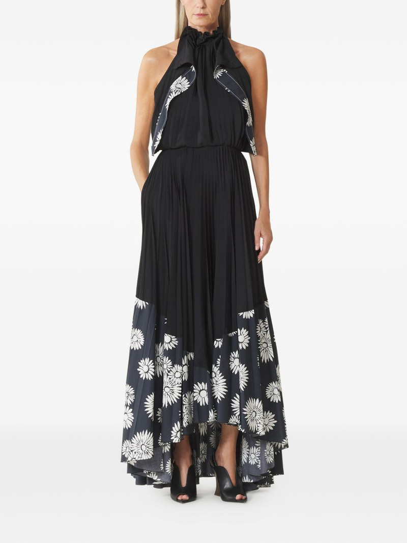 Lanvin pleated floral-pattern maxi dress outlook