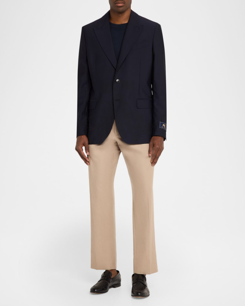 Etro Peak Lapel Wool Sportcoat outlook