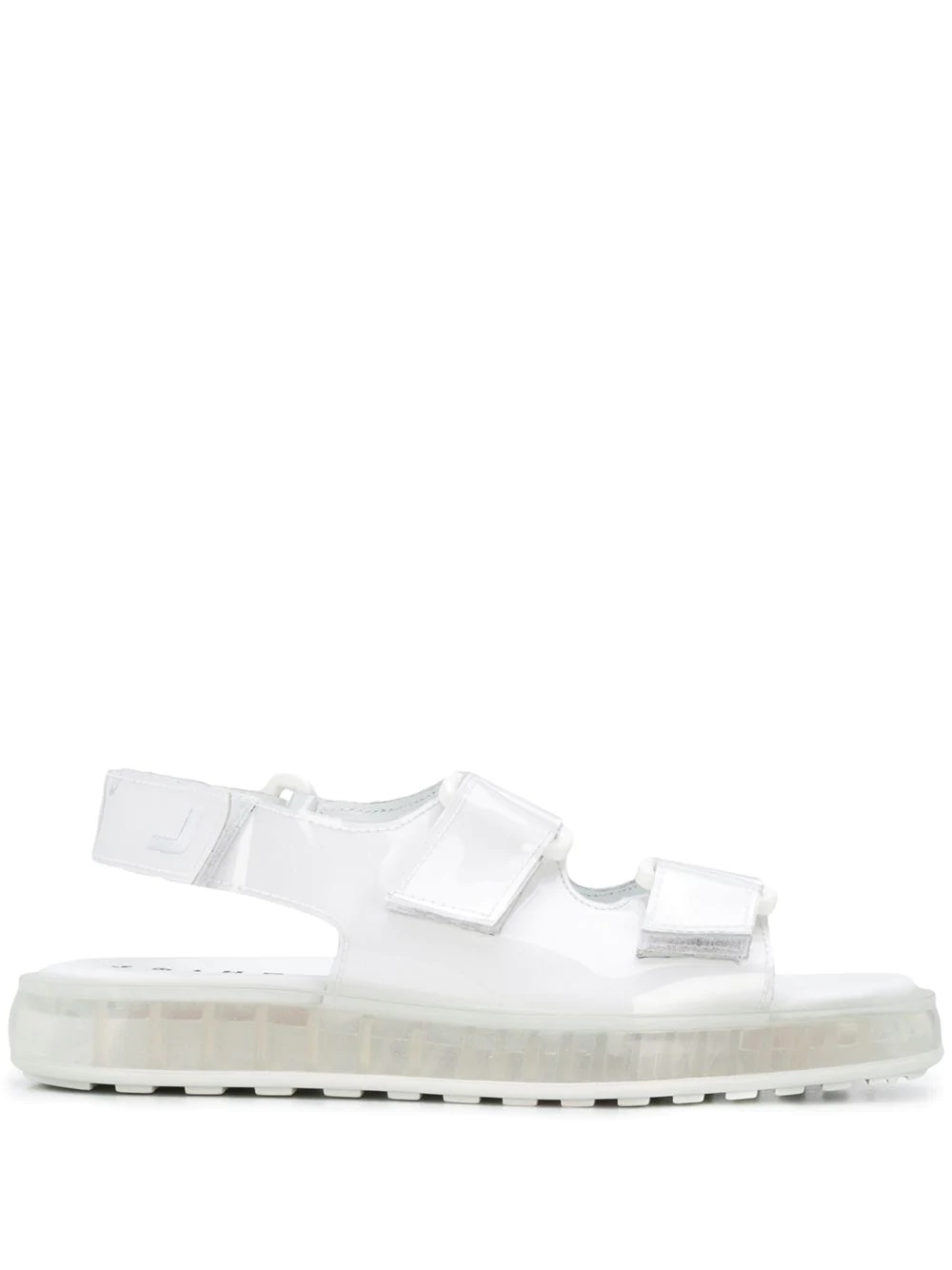 transparent touch strap sandals - 1