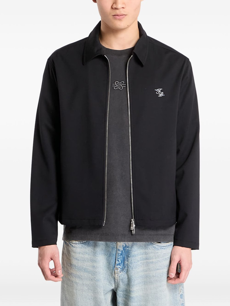 twill embroidered coach jacket 1