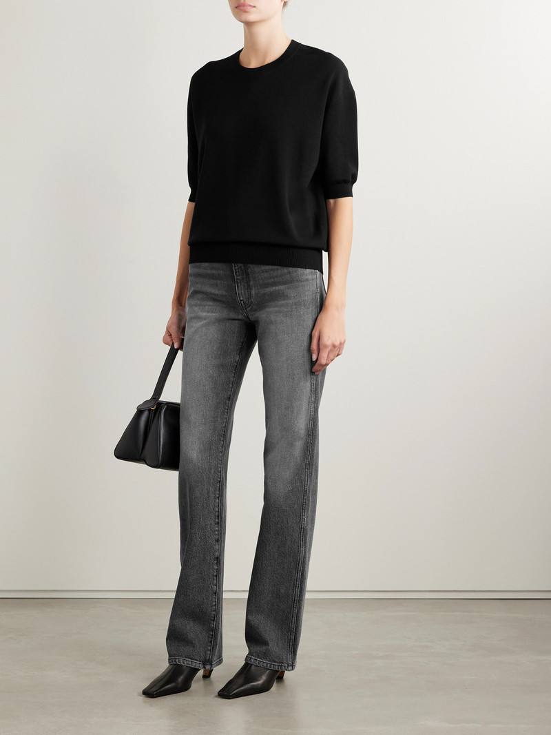 KHAITE Danielle Stretch High-rise Slim-leg Jeans outlook
