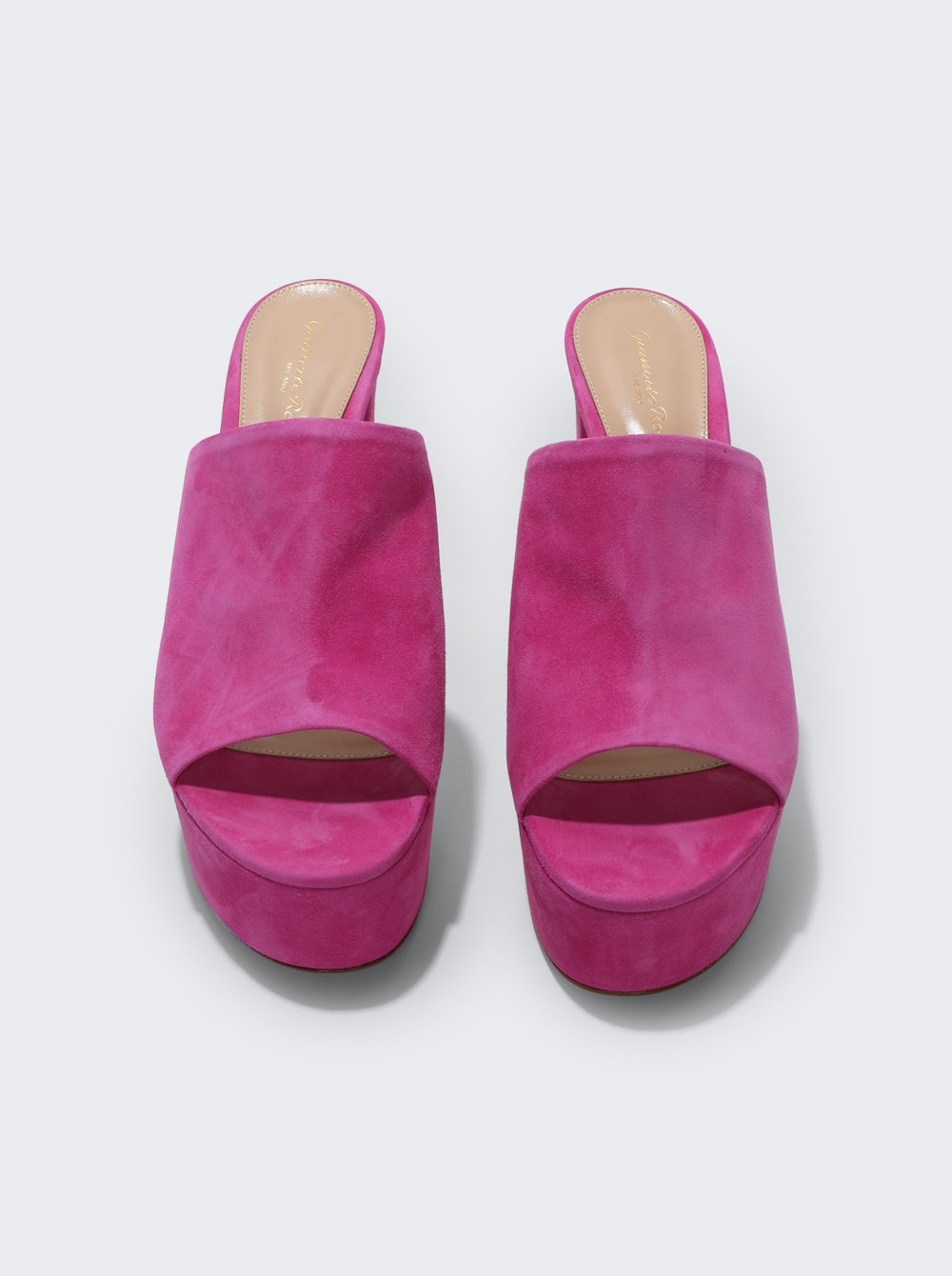 Camoscio Platform Mules Pink Bloom - 4