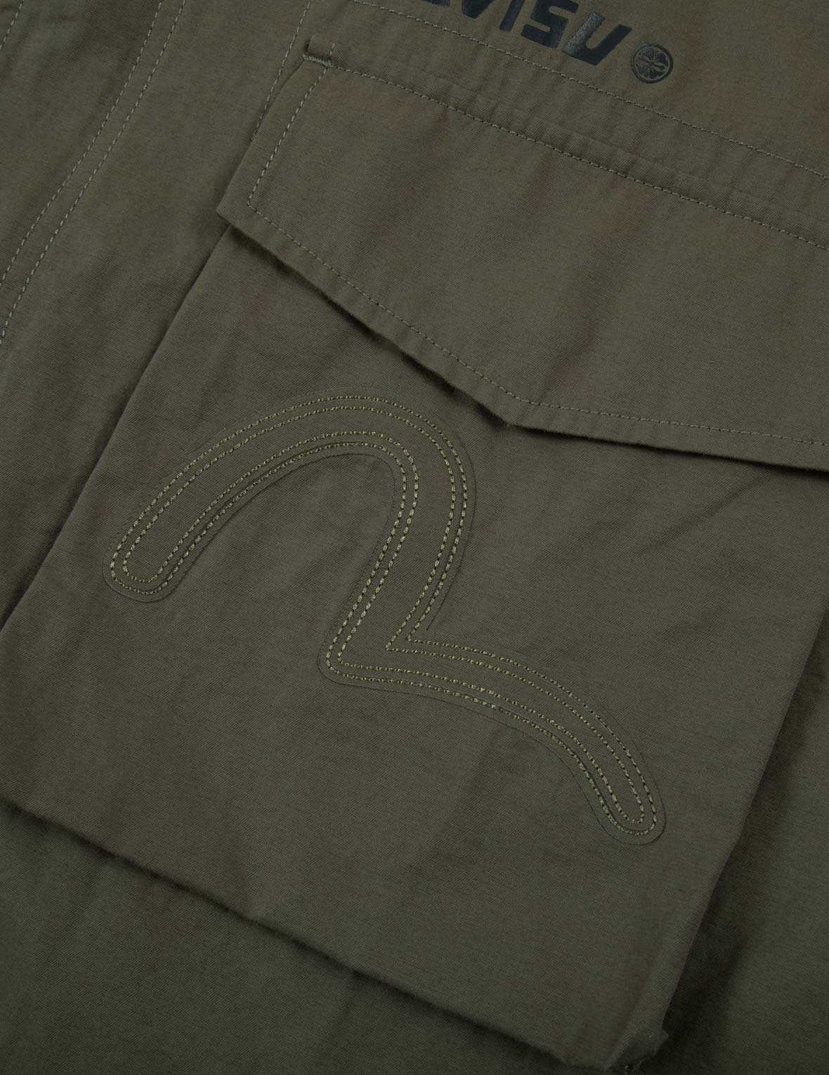 Hand Stitching Seagull and Godhead Embroidery Loose Fit Shirt Jacket - 9