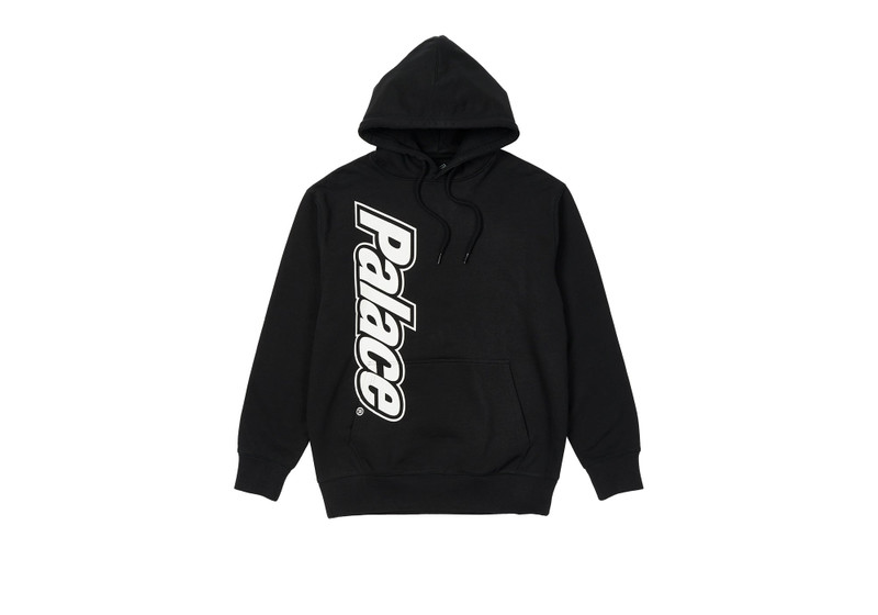 LOWERCASE FONT HOOD BLACK - 1