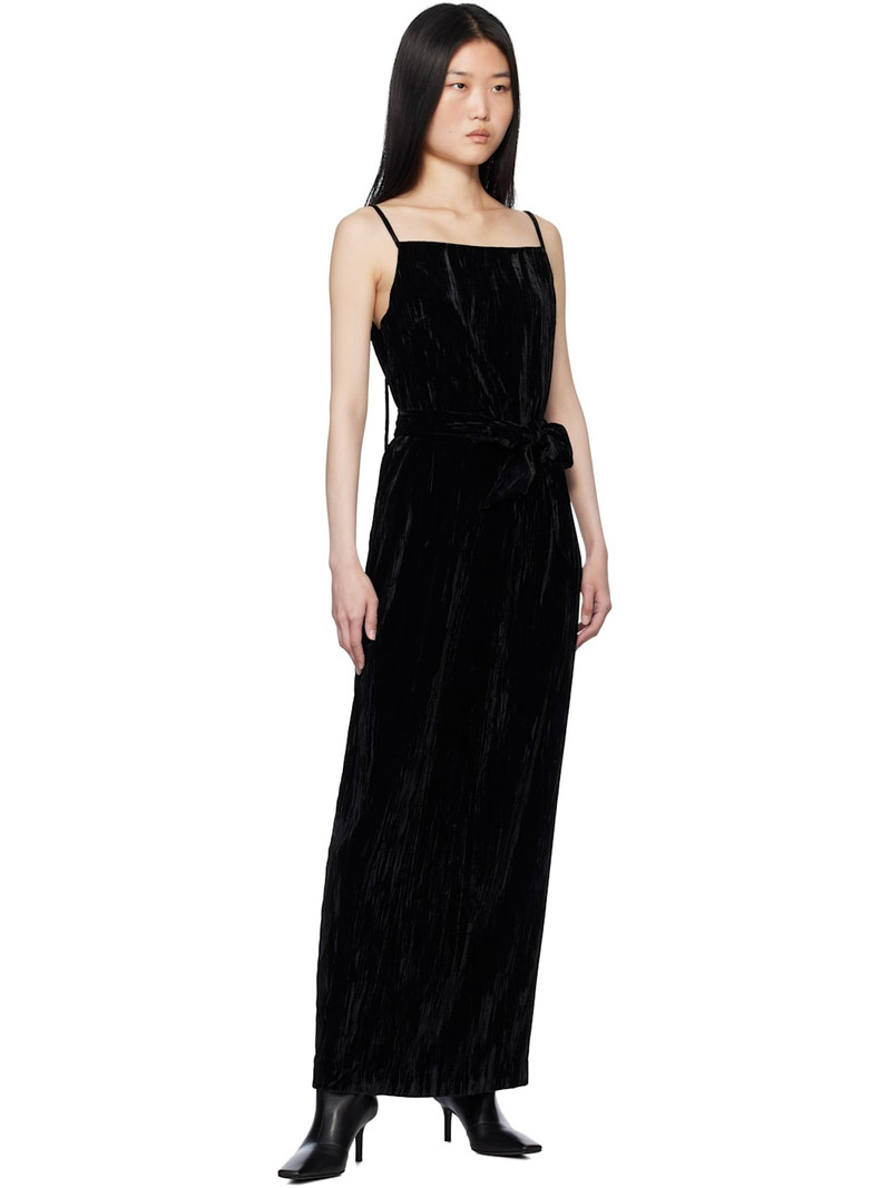 Holzweiler Black Cygnet Velvet Maxi Dress outlook