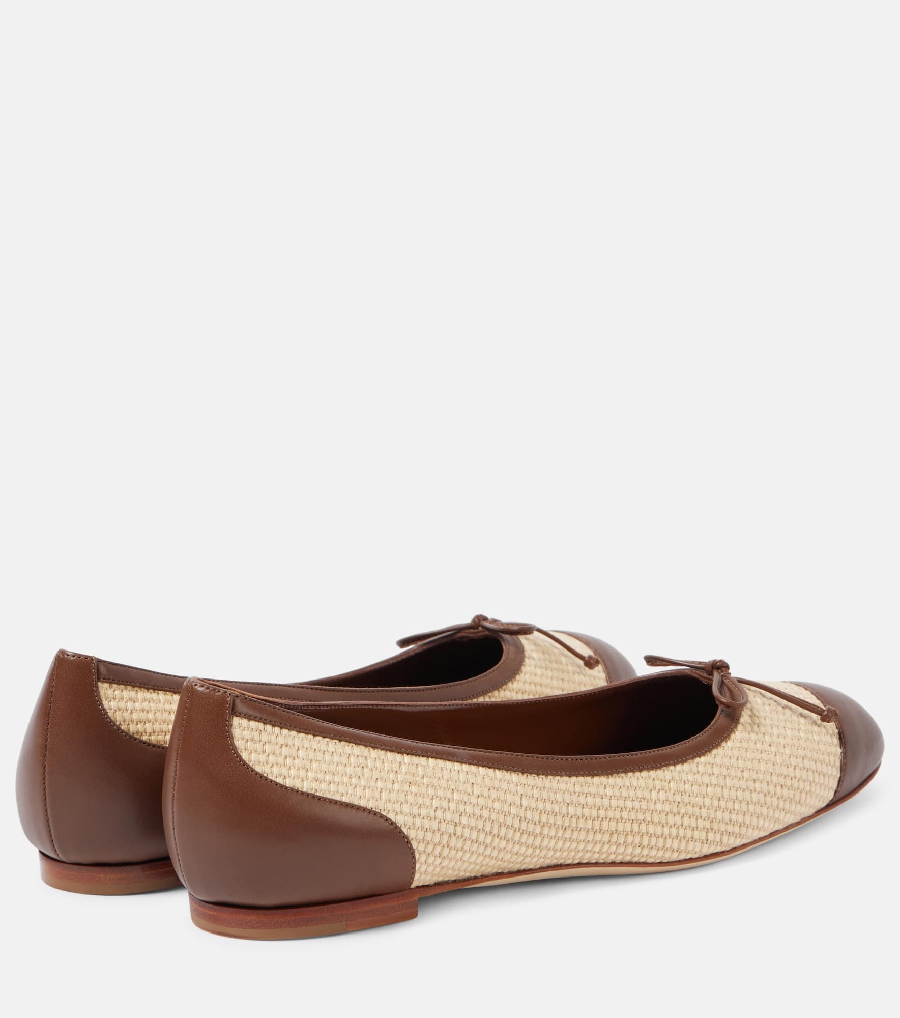 Capbl raffia ballet flats - 2