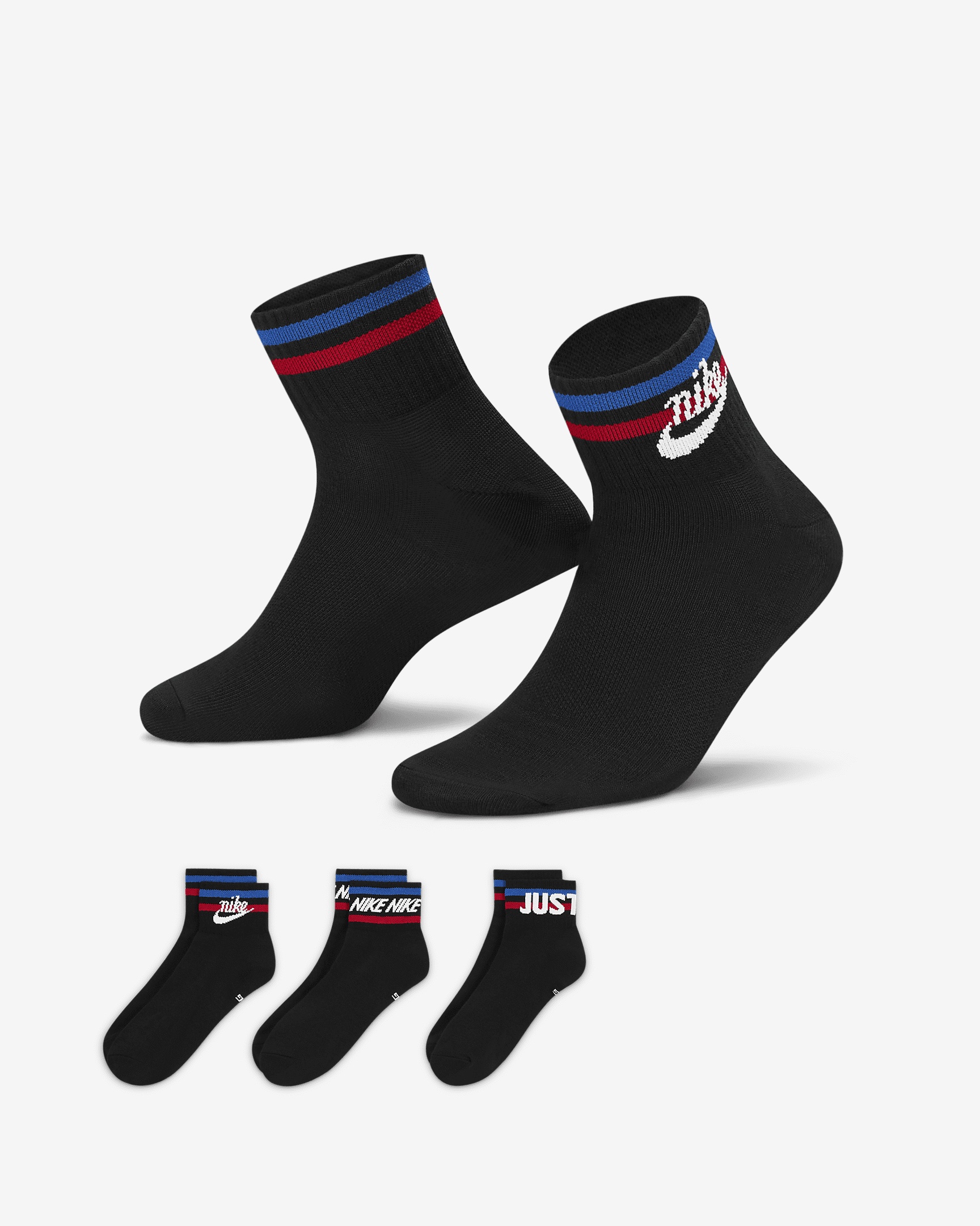 Nike Everyday Essential Ankle Socks (3 Pairs) - 1