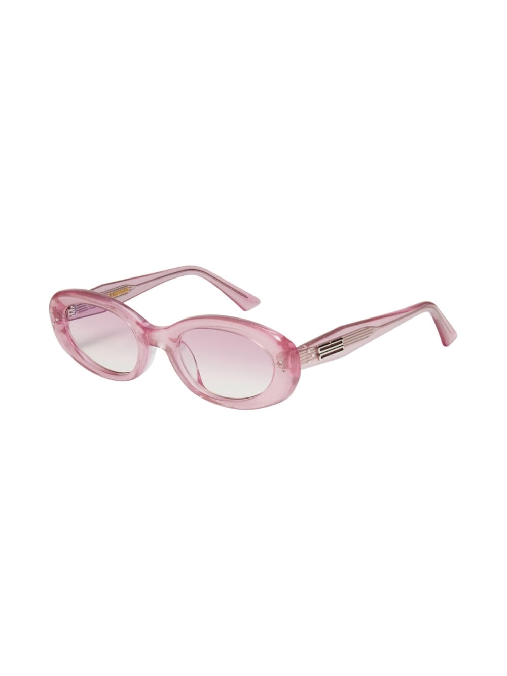 transparent-oval-frame sunglasses - 2