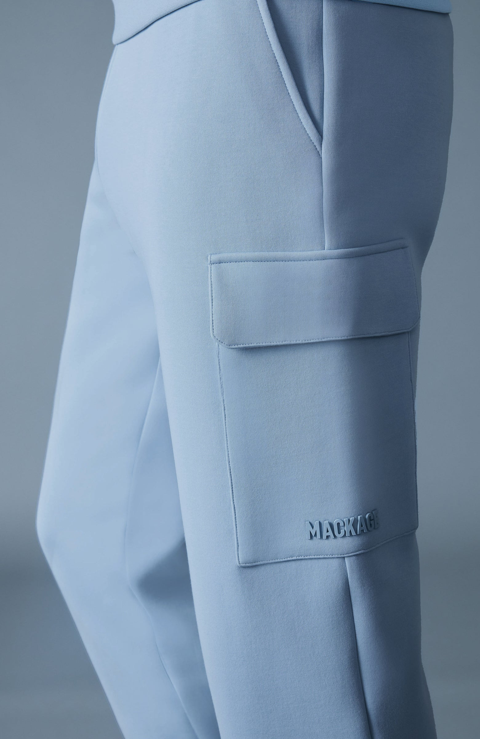 MARVIN-R Double face jersey cargo sweatpants - 5