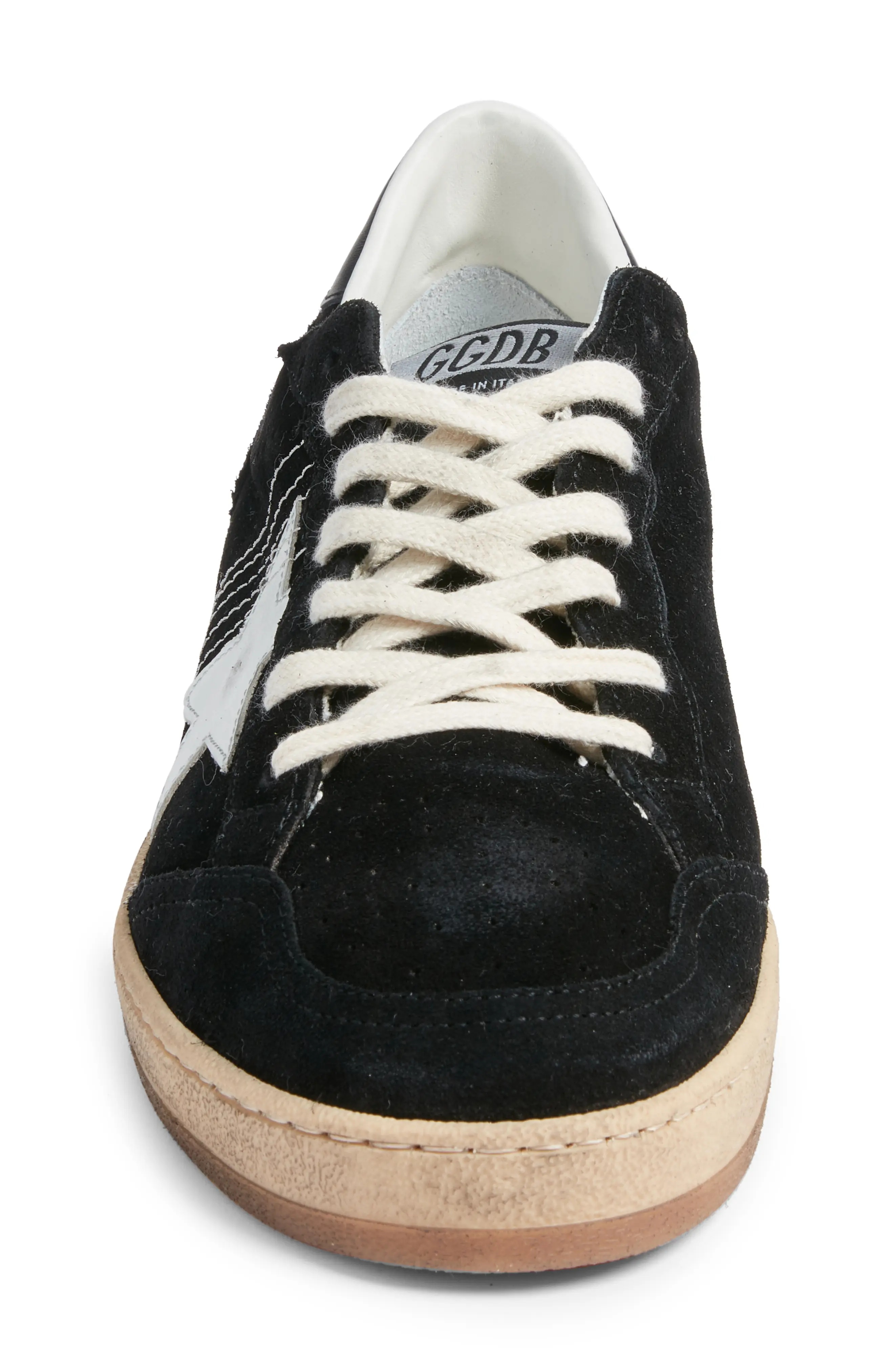 Ball Star Low Top Sneaker in Black/White - 4